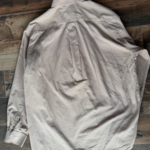 Daniel Cremieux Men's Blue and Yellow Checkered Shirt - Picture 4 of 4